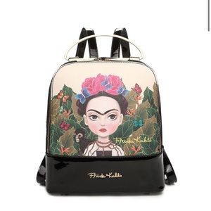 FRIDA KAHLO CARTOON SERIES CUTE BACKPACK w/METAL HANDLE